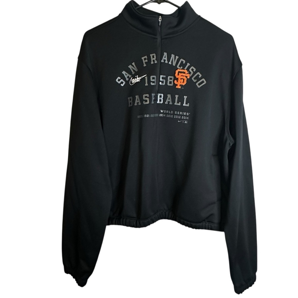 Nike Women's Black San‎ Francisco Sweatshirt XL Baseball Sporty World Series
